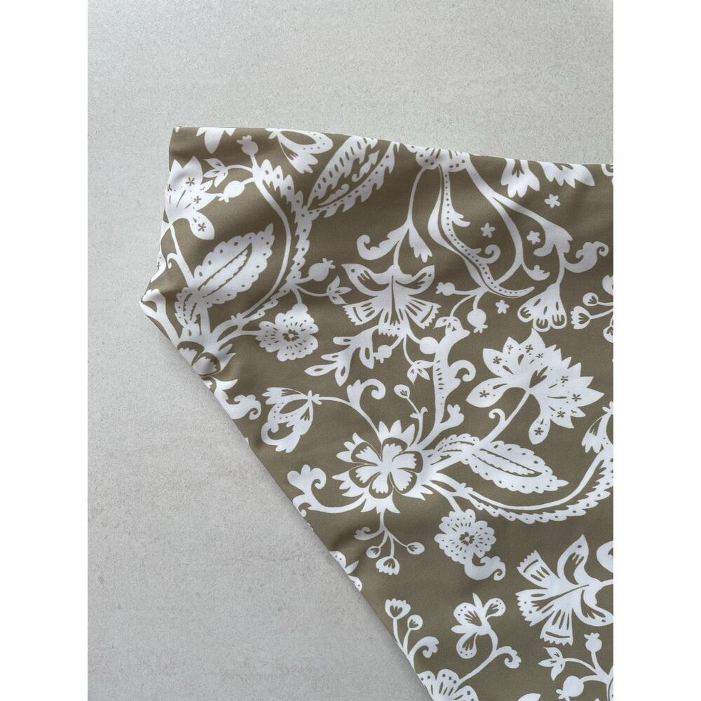 Aila Blue Swim Bikini Bottom High Waist Nile Beach Summer Cottagecore Coastal - Picture 6 of 7
